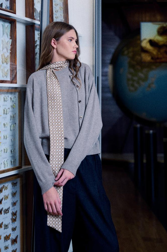 Silk Scarf Duo – HUMMINGBIRD + HUSH twilly | 100% Silk Scarf Bundle