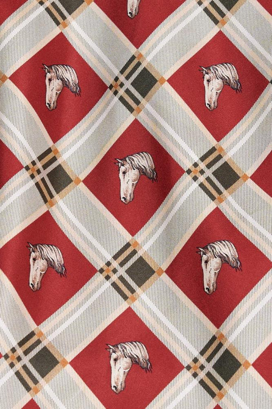 SKARELE RACE silk scarf, 70X70CM