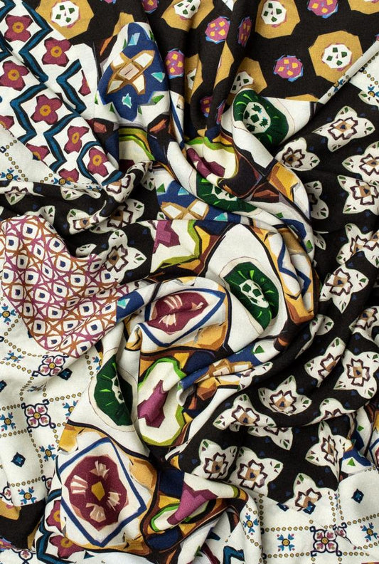 ECHO & ARDA Set: Bold Graphic Viscose Scarves