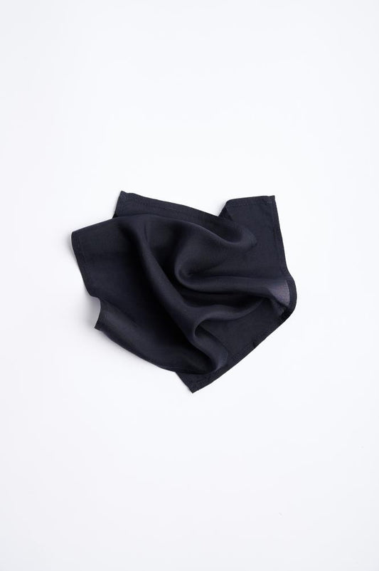 SKARELE PEPPER silk pocket square/ handkerchief , 24X24CM