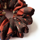 SKARELE EVENING Deep Red silk SCRUNCHIE, 12x5cm