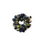SKARELE MOVEMENT Dynamic Blue silk SCRUNCHIE, 12x5cm