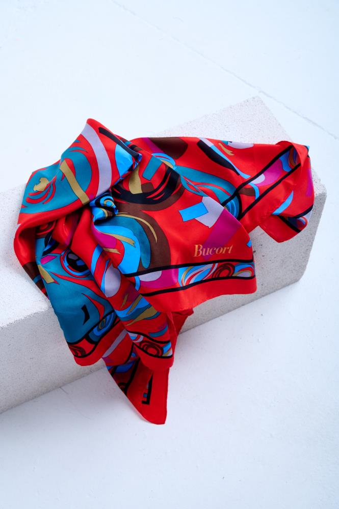 SKARELE Vintage 020 scarf, 88x87cm