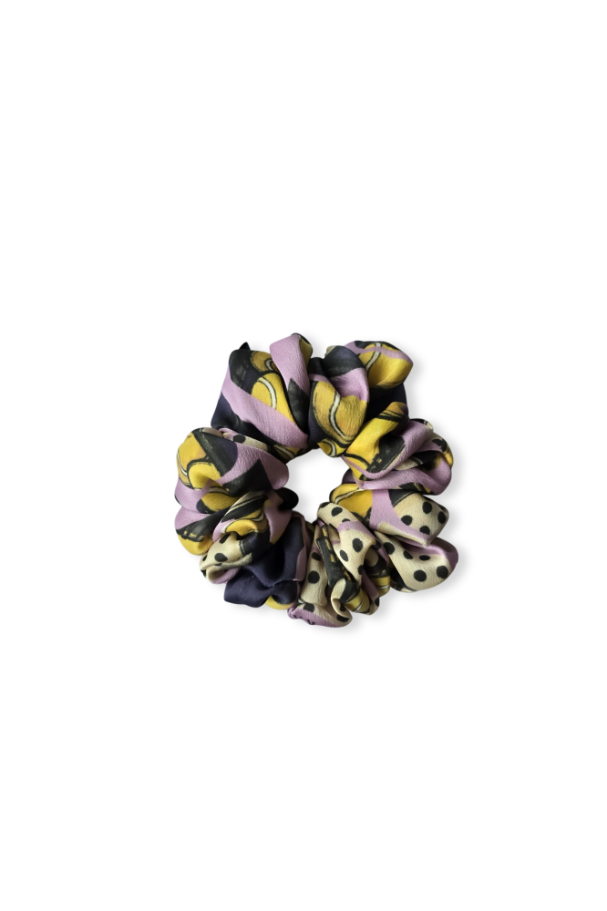 WONDER & MOVEMENT Silk Set: Long Twilly Scarf & Mid-Size Scrunchie