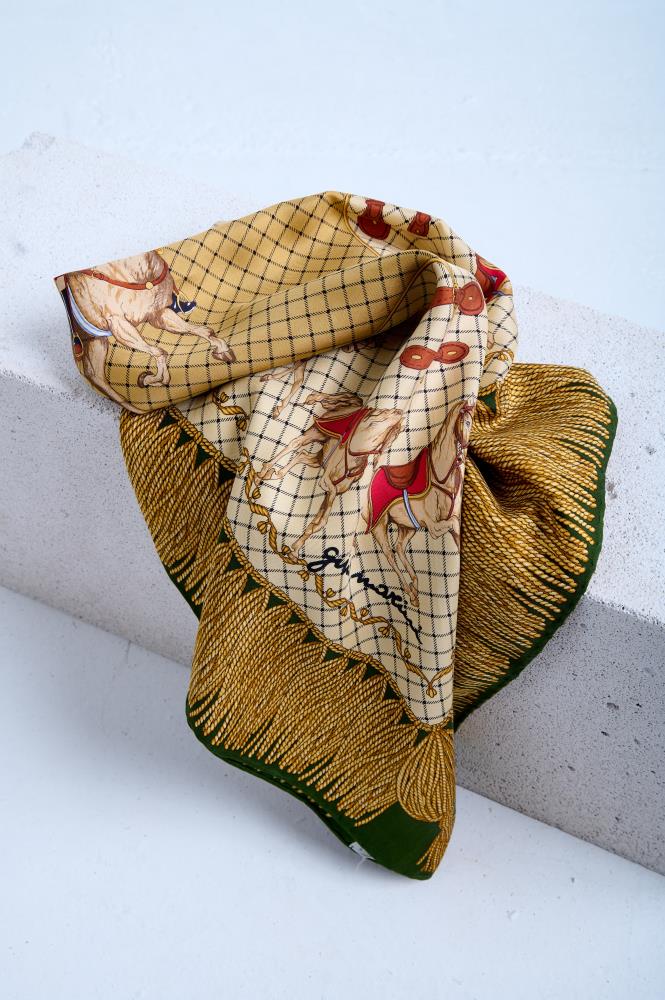 SKARELE Vintage 007 scarf, 86x87cm