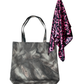 GNEISS & FLAMINGO Set: Cotton Tote Bag & Silk Scarf