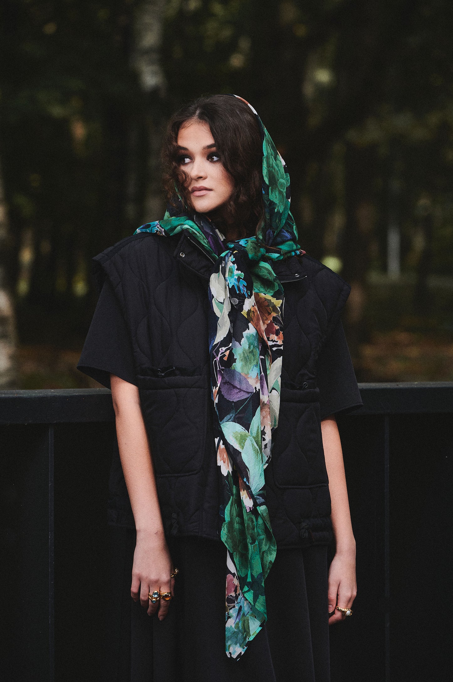Silk Scarf Duo – OASIS + DUSK | 100% Silk Scarf Bundle