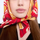 SKARELE COTTON RETRO scarf, 70x70CM