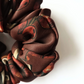 SKARELE MORNING Rich Bordeaux silk SCRUNCHIE, 12x5cm