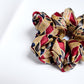 SKARELE SILK INDIGO mid-size scrunchie, 14x5CM