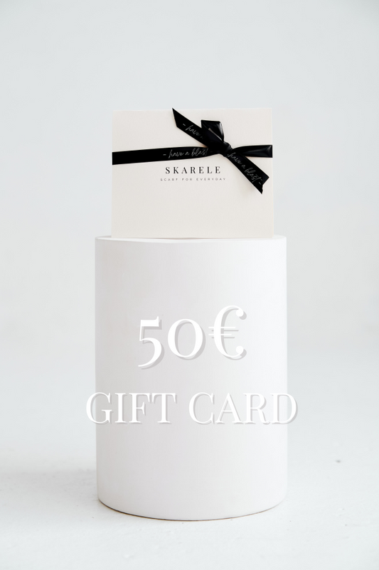 SKARELE fizinė dovanų kortelė (50€)
