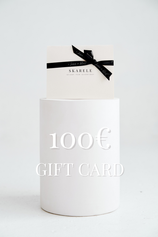 SKARELE fizinė dovanų kortelė (100€)